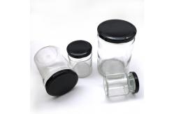 China Secure Seal Mini Glass Canning Jars , 500ml / 720ml Round Glass Container supplier