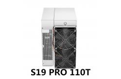 China 31.2W/TH Bitmain Antminer Bitcoin Miner S19 Pro 110T 3400W supplier