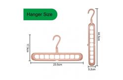 China Folding Rotating Plastic Clothes Hangers Houseware For Closet Anti Skid supplier