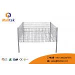 Fully Welden Stackable Wire Baskets Customized Color Heavy Duty For Retail Store for sale