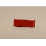 Frosted Matt Red Empty Lipstick Bottles Square Shape For Personal Care