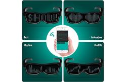 China Bluetooth App Connected Programmable LED Glasses Smart DIY Eyeglasses supplier