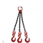 China Versatile and Double Legs Lifting Chain Sling with Hooks 48kN Test Load Black Finish for sale