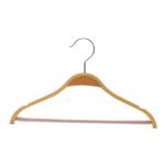Betterall Wholesale Notch Shoulder And Rubber Pant Bar Plywood Hanger for sale