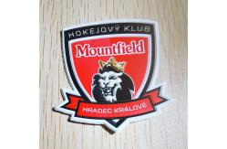 China High Frequency Custom Jacket Patches Embossed 3D TPU Badge supplier