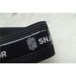 Fashion Polyester Soft Elastic Band , Black Elastic Tape With Screen Printing Logo for sale