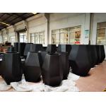 Geometric Metal Planter Pots Weatherproof In Black Gold And Silver