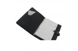 China PU Leather Business Wireless Charging Notebook With USB Drive Power Bank supplier