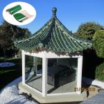 Traditional Chinese green glazed roof tiles for Asian gazebo for sale