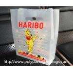 Stand Up HDPE Plastic Clear Die Cut Handle Bags Quad Seal Pouch