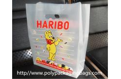 China Stand Up HDPE Plastic Clear Die Cut Handle Bags Quad Seal Pouch supplier