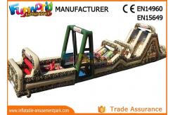 China Fireproof Giant Inflatables Obstacle Course Tunnel For Amusement Park supplier