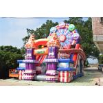 Ferris Wheel Inflatable Fun City With Digital Printing , Childrens Jumping Castle
