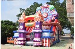 China Ferris Wheel Inflatable Fun City With Digital Printing , Childrens Jumping Castle supplier