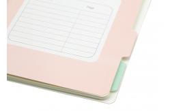 China Metal Spiral Presentation Book B5 Diecutting Wood Grain Hard Cover With Index Divider supplier