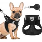 Factory Direct Selling Adjustable Dog Vest Harness Breathable Soft Mesh Leash Set For Pet dog for sale