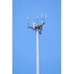 Electrical Galvanized Slip joint Monopole Cell Tower