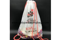 China 7mm Cotton Rope CPE LDPE Plastic Drawstring Backpack supplier