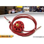 Safety Lock Out With Padlocks ABS Red Wheel Type Cable Lockout 2 / 5 / 10M Cable for sale