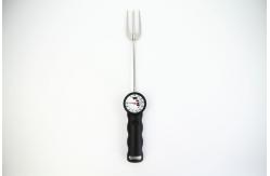 China Instant Read Trident BBQ Tools Curved Body Shape Meat Thermometer Fork supplier