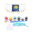 Kids Adults Artists Beginners Canvas Painting Kits With Palettes And Brushes OEM for sale