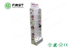 China Custom Printed Logo Folding Pop Up Cardboard Display , Cardboard Display Stands With Hook supplier