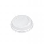 White Compostable Eco Friendly Coffee Cup Lids For Takeaway for sale