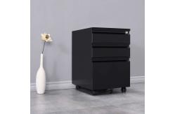 China 3 Drawer White Metal Under Desk Mobile Pedestal supplier