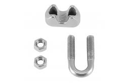 China Galvanized Finish Rigging Hardware Easy Installation Stainless Steel Cable Clamps supplier