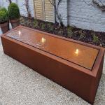 Modern Customizable Corten Steel Fountain Outdoor Strong Protection for sale