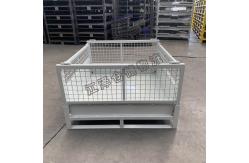 China Customized Padlock Locking System Collapsible Stillage Cage For Logistics supplier