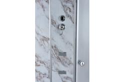 China Bathroom White Quadrant Shower Enclosure Aluminum Frame supplier