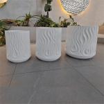 22 Pound Fiber Clay Planter Reinforced For Flower And Green Plant