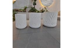 China 22 Pound Fiber Clay Planter Reinforced For Flower And Green Plant supplier