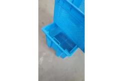 China Cheap stacked and nested plastic container box for meat and fish supplier