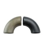 Carbon Steel Butt Welded Pipe Fittings Seamless Long Radius 90 Degree Bend for sale
