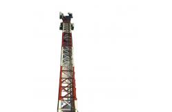 China Galvanized Angular 60m Steel Lattice Tower Telecom Sst 33KV supplier