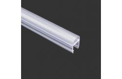China Waterproof Shower Door Seal Strip D Shaped Anti Collision Transparent PVC Material supplier