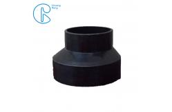 China PN6 PE100 HDPE Siphon Fitting , HDPE Eccentric Reducer 63*50mm-315*160mm supplier