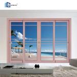 6063-T5 Aluminium Profile Sliding Door , Broken Bridge Aluminium Bathroom Sliding Door for sale
