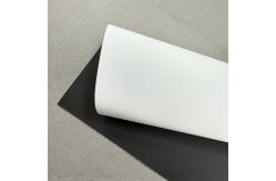 China 260gsm Backdrop Textile Black Back Blockout Fabric For Advertising supplier