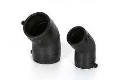 China PE HDPE Electrofusion 45 Degree Elbow Adaptor For Pipe Line supplier