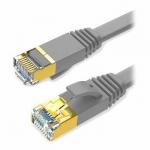 Gray 3 Ft Cat 7 Ethernet Patch Cable SFTP Shield Type High Performance for sale