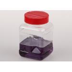 Customized Screw Cap Clear Plastic Bottles With Plastic Lid For Food / Spice