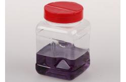 China Customized Screw Cap Clear Plastic Bottles With Plastic Lid For Food / Spice supplier