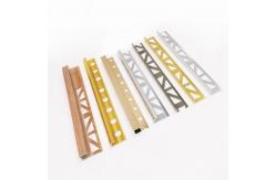 China Ready In Stock Brushed Aluminium Tile Trim , Anodized Metal Tile Trim 12mm supplier