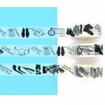 No Fading CMYK Kawaii Washi Paper Masking Tape Width 18mm