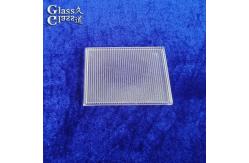 China Clear Molded Linear Glass Cover Lens for LED Light supplier