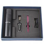 Custom A5 PU Leather Power Bank Notebook Thermos Mug Pen Keychain Set