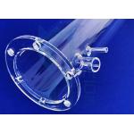 Fused Silica Quartz Glass Flange Ring Sio2 Translucent Frosted for sale